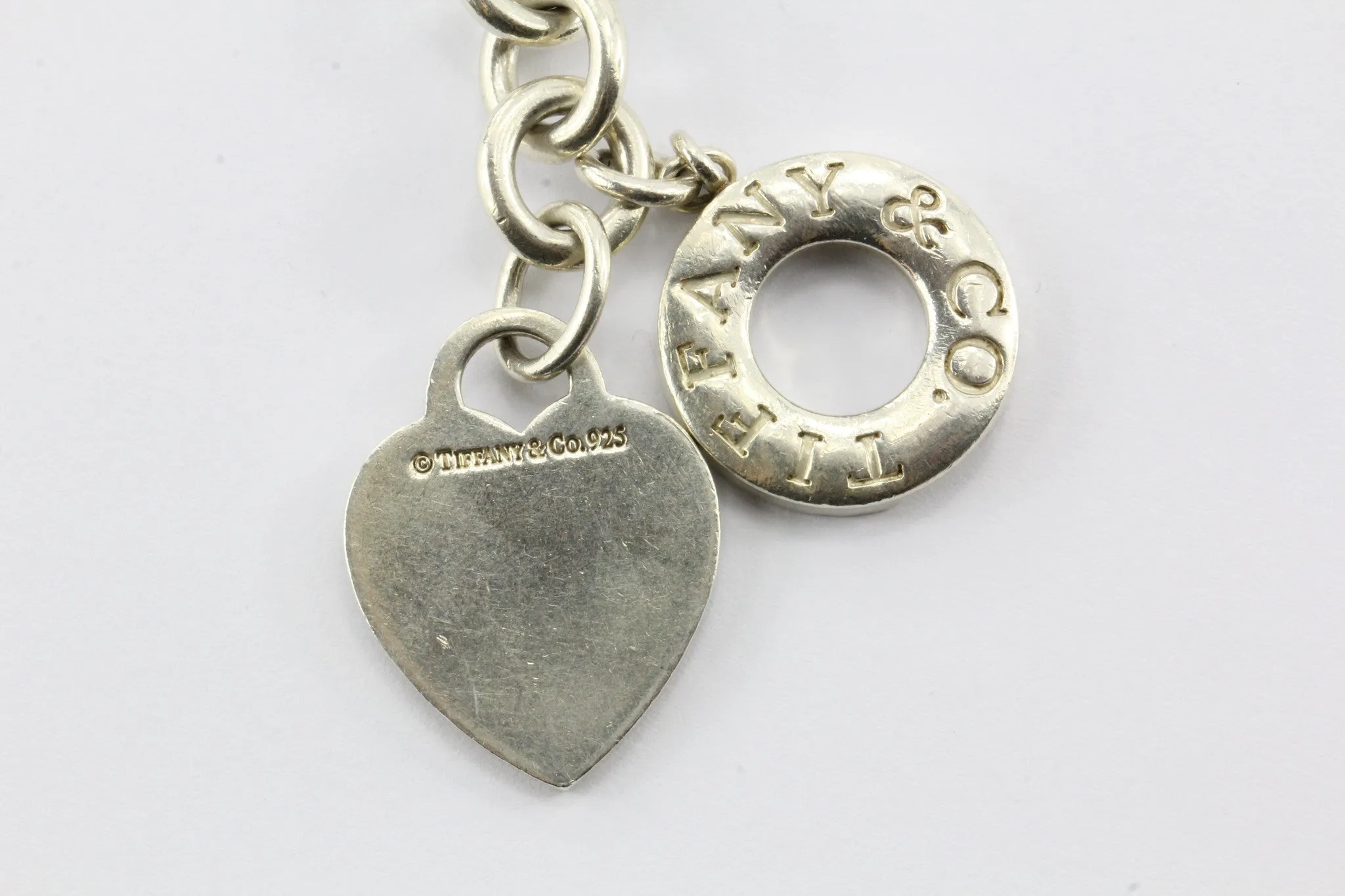 Tiffany & Co Sterling Silver Heart Tag Toggle Necklace