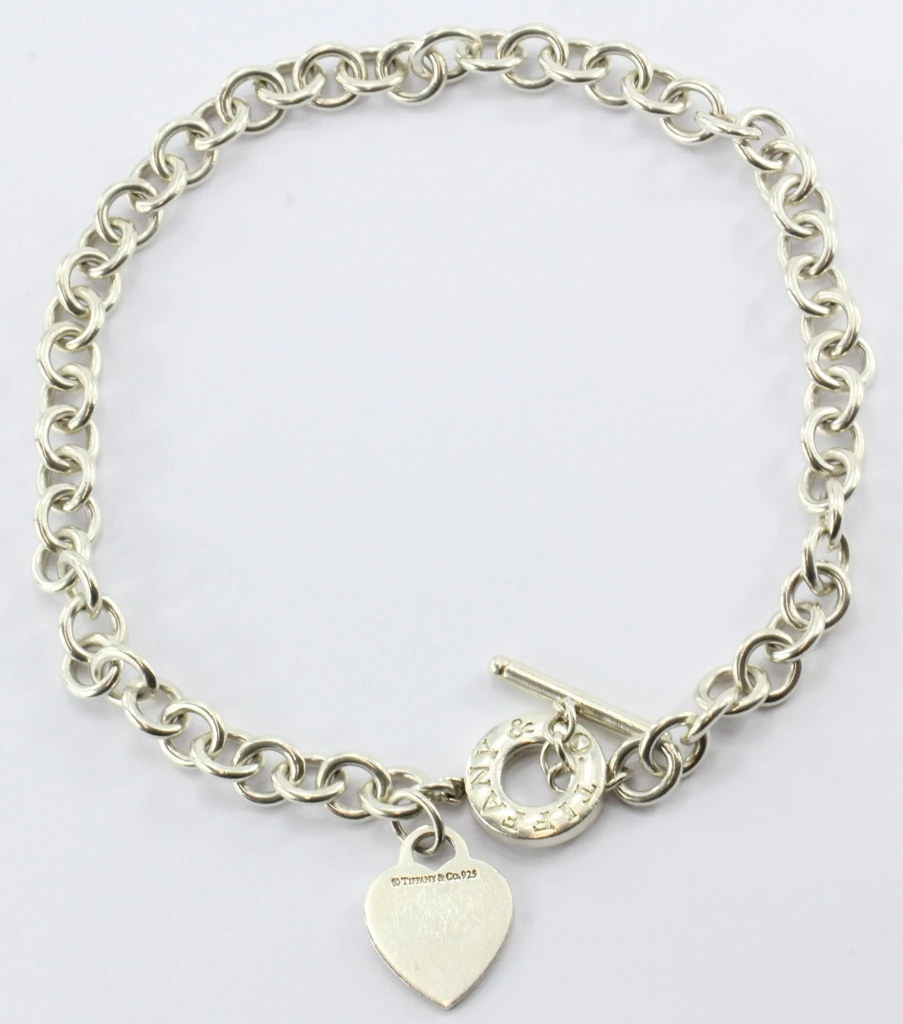 Tiffany & Co Sterling Silver Heart Tag Toggle Necklace