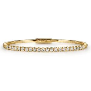 Tiger Claw Set Diamond Split Bangle