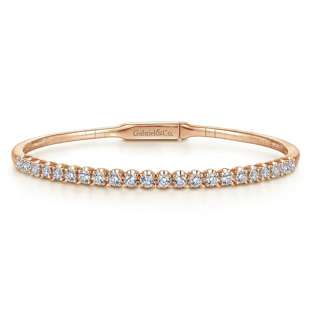 Tiger Claw Set Diamond Split Bangle