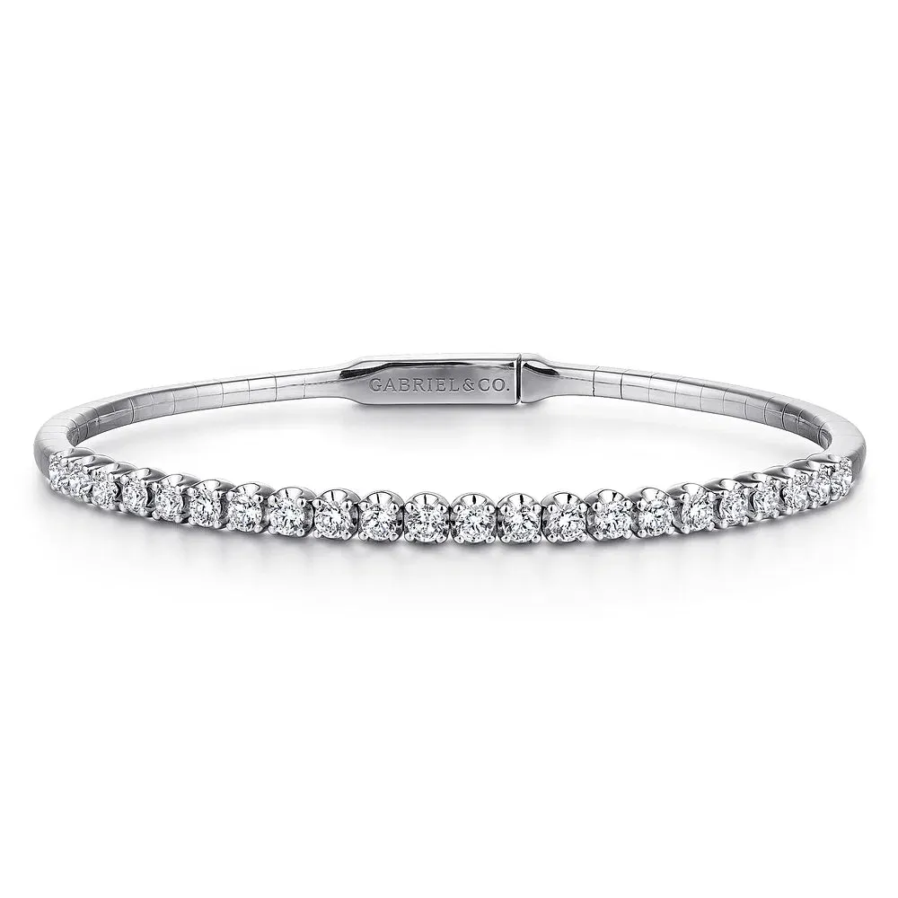 Tiger Claw Set Diamond Split Bangle