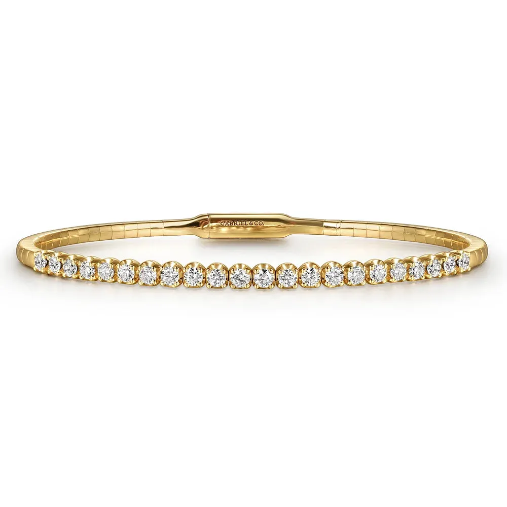 Tiger Claw Set Diamond Split Bangle