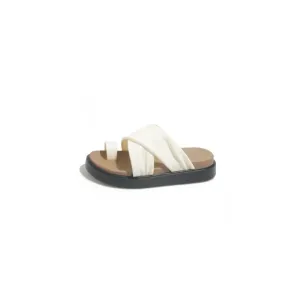 Toe Loop Platform Sandals
