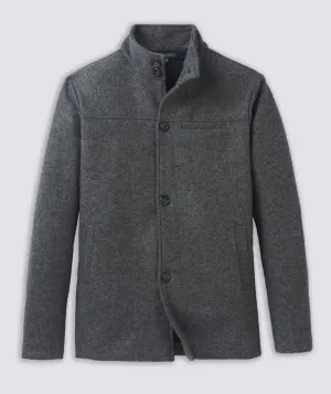 Townsend Felted Wool Peacoat - Shadow Heather