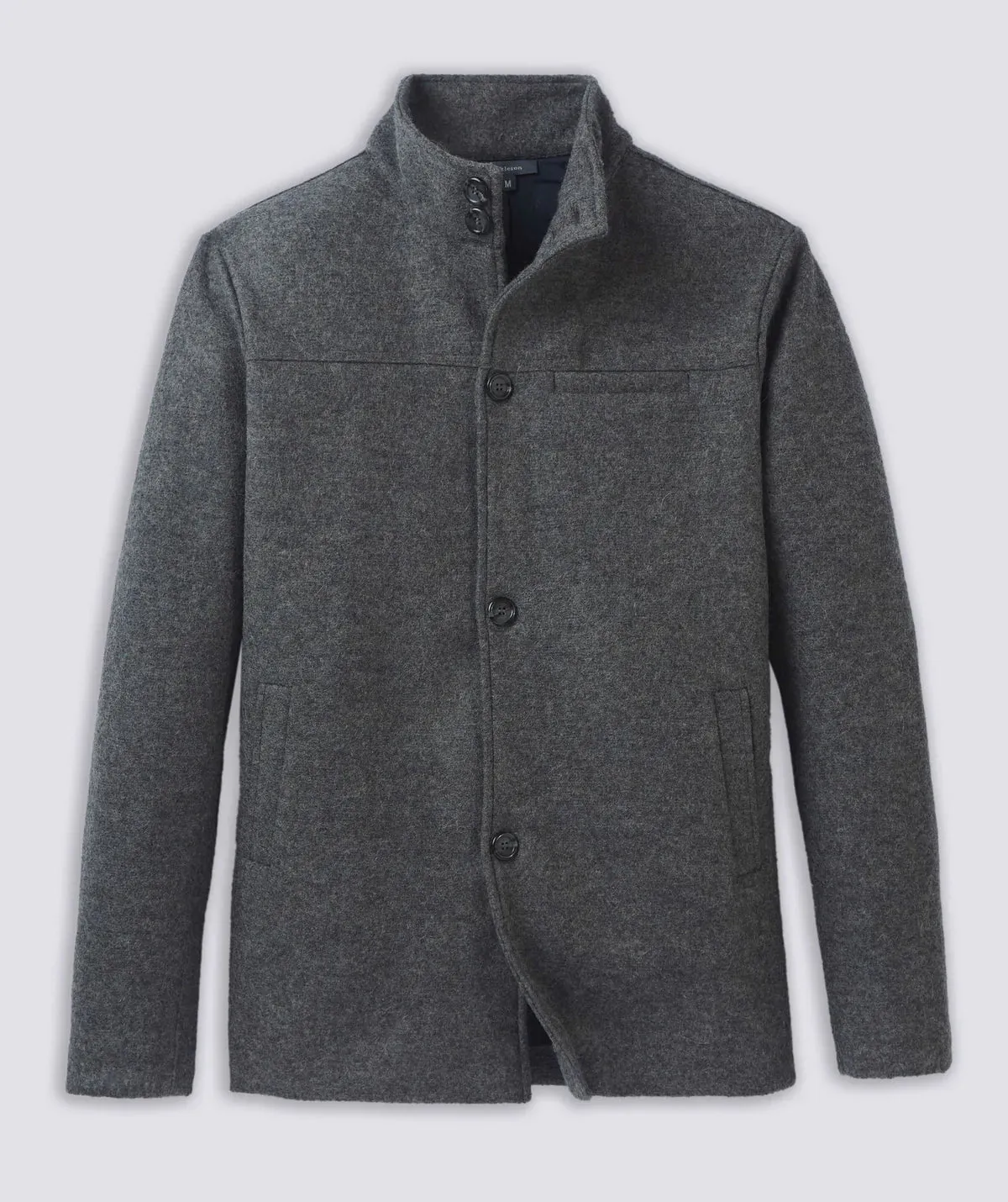 Townsend Felted Wool Peacoat - Shadow Heather