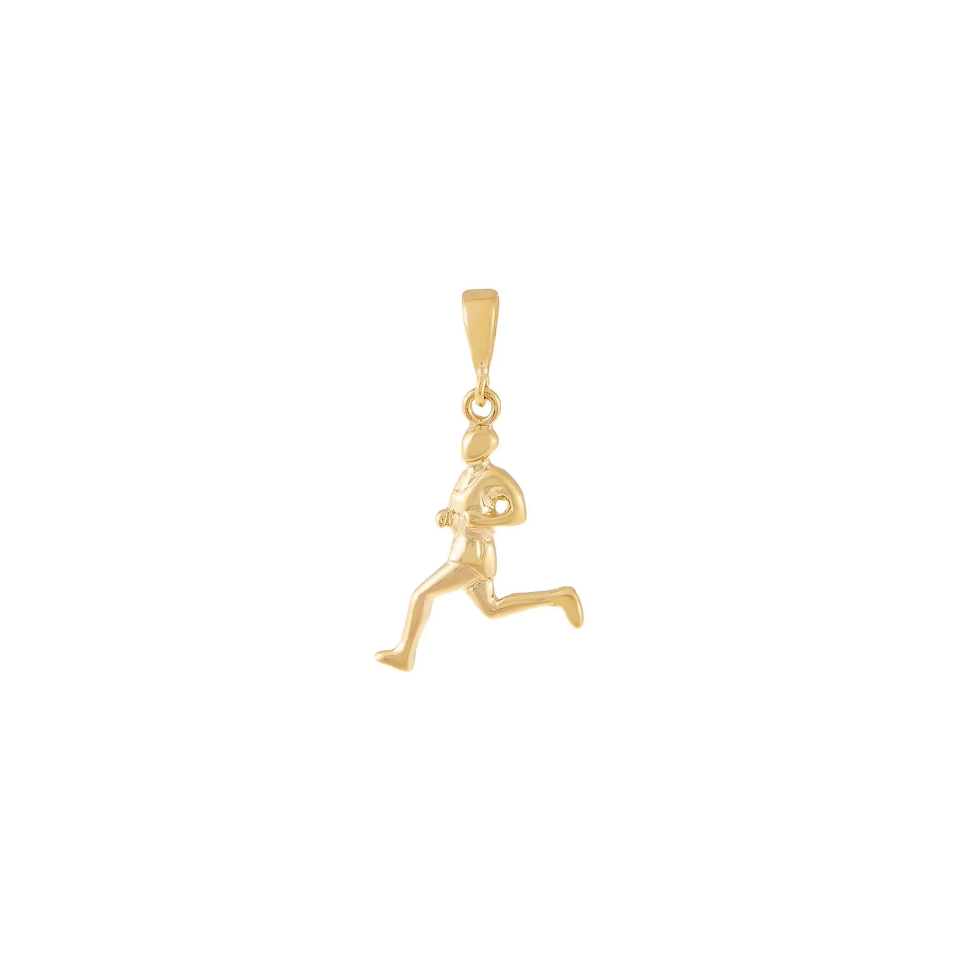 Track Runner Charm 14K
