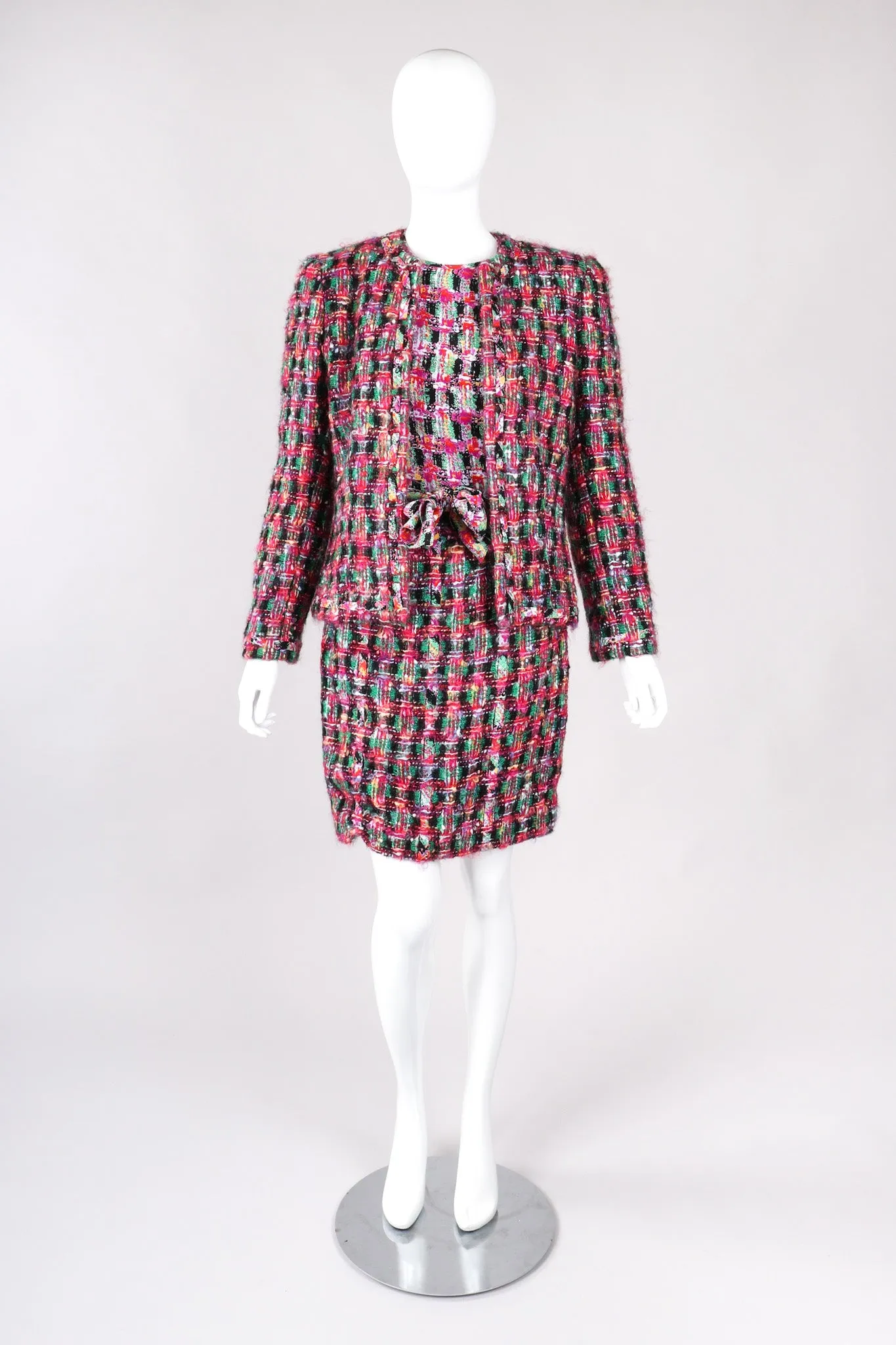 Tweed Jacket & Skirt Outfit Set