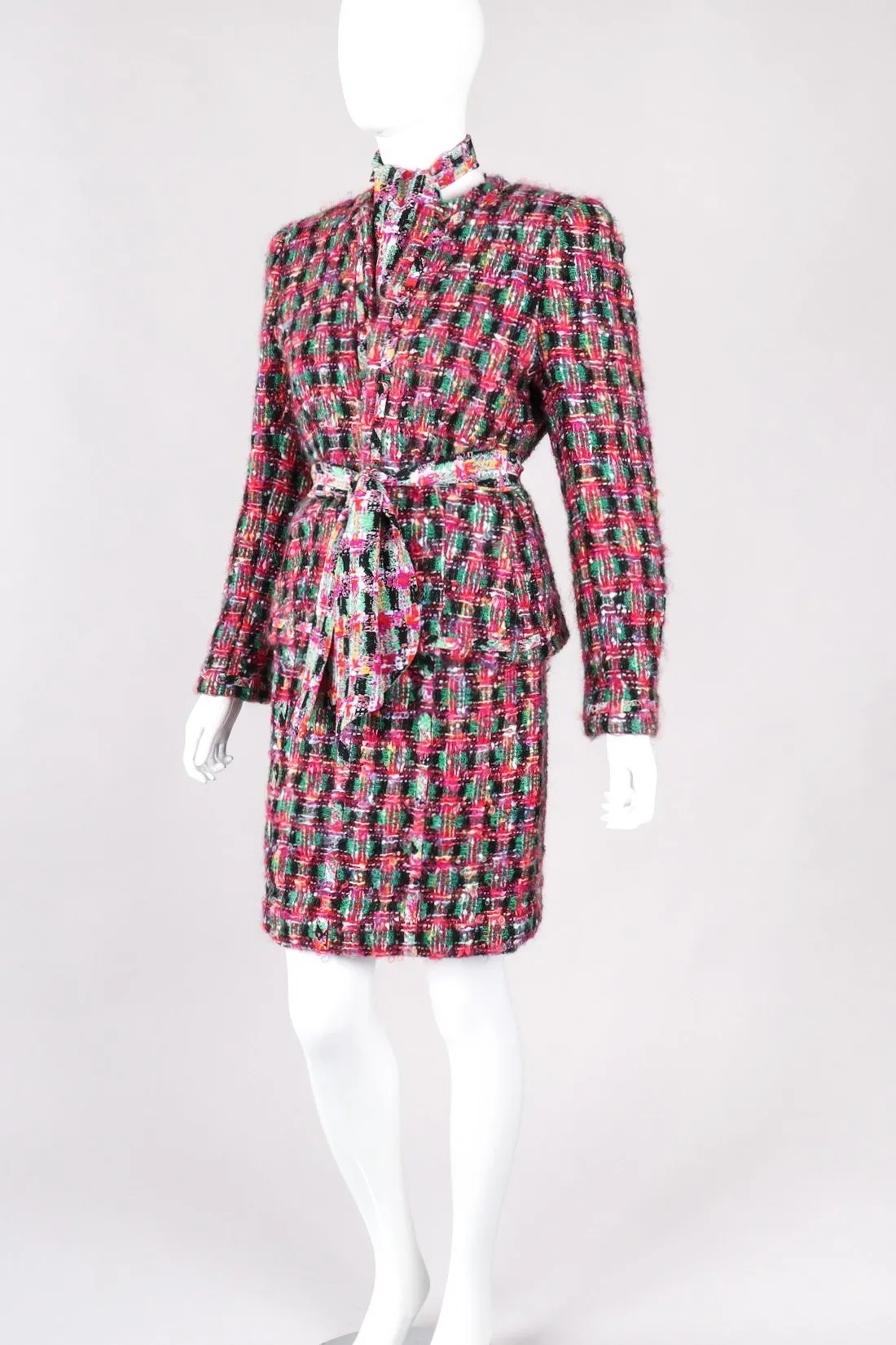 Tweed Jacket & Skirt Outfit Set