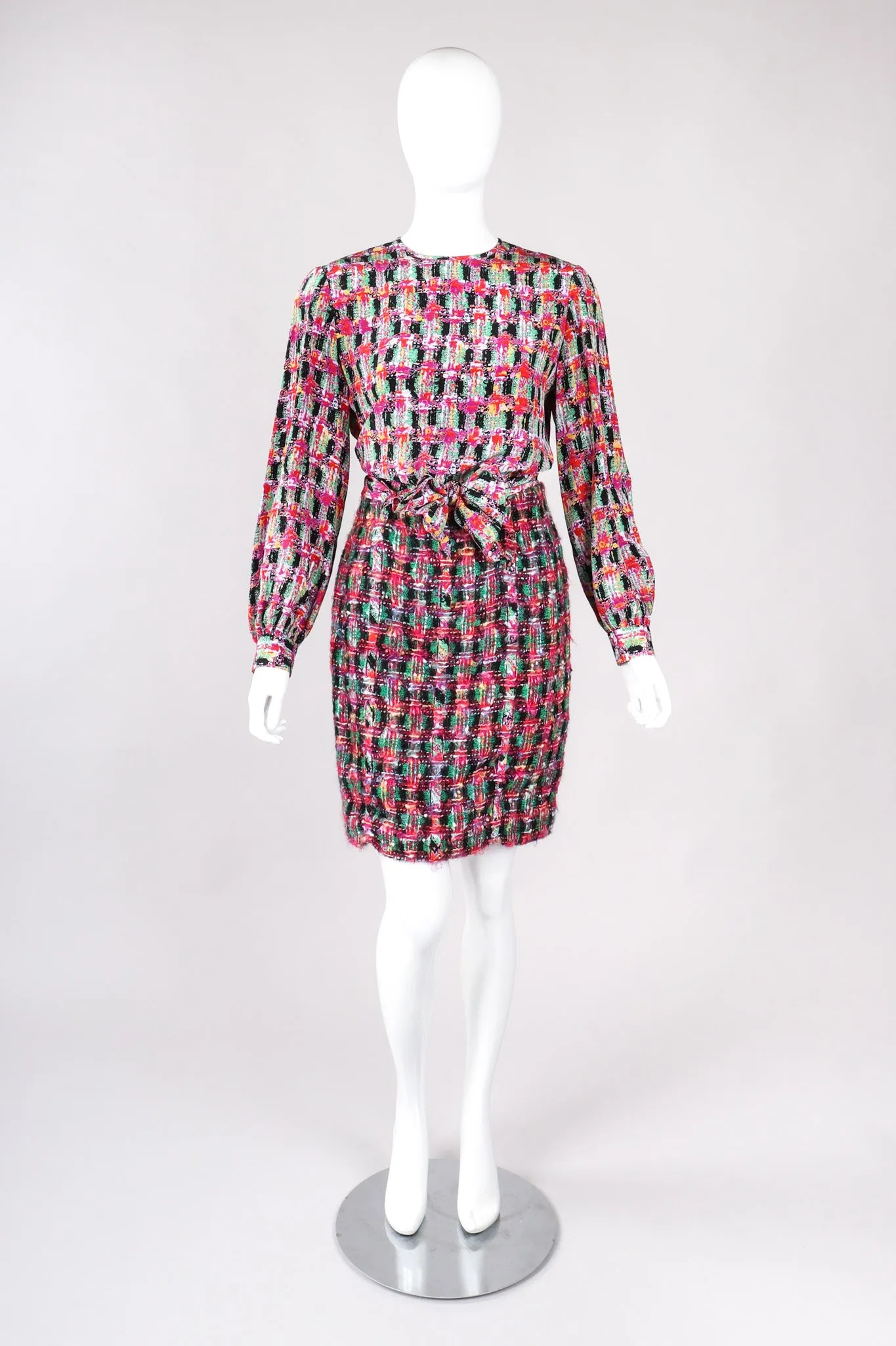 Tweed Jacket & Skirt Outfit Set