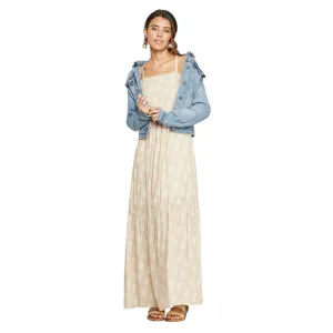 Universal Thread Women's Sleeveless Square Neck Tiered Maxi Dress