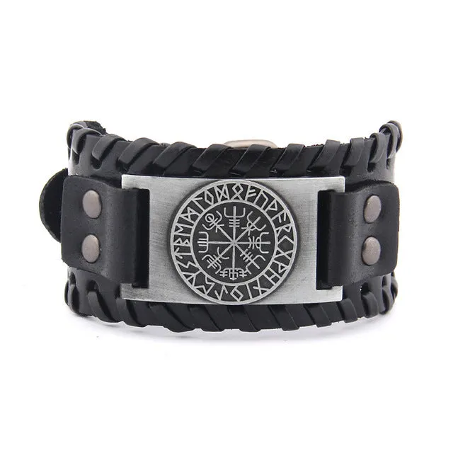 Vegvisir Leather Bracelet