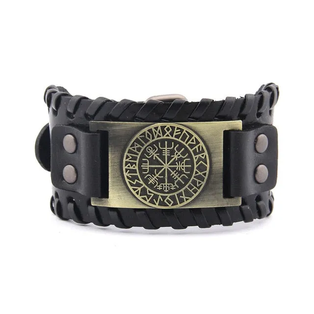 Vegvisir Leather Bracelet