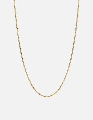 Venetian Chain Necklace, Gold Vermeil