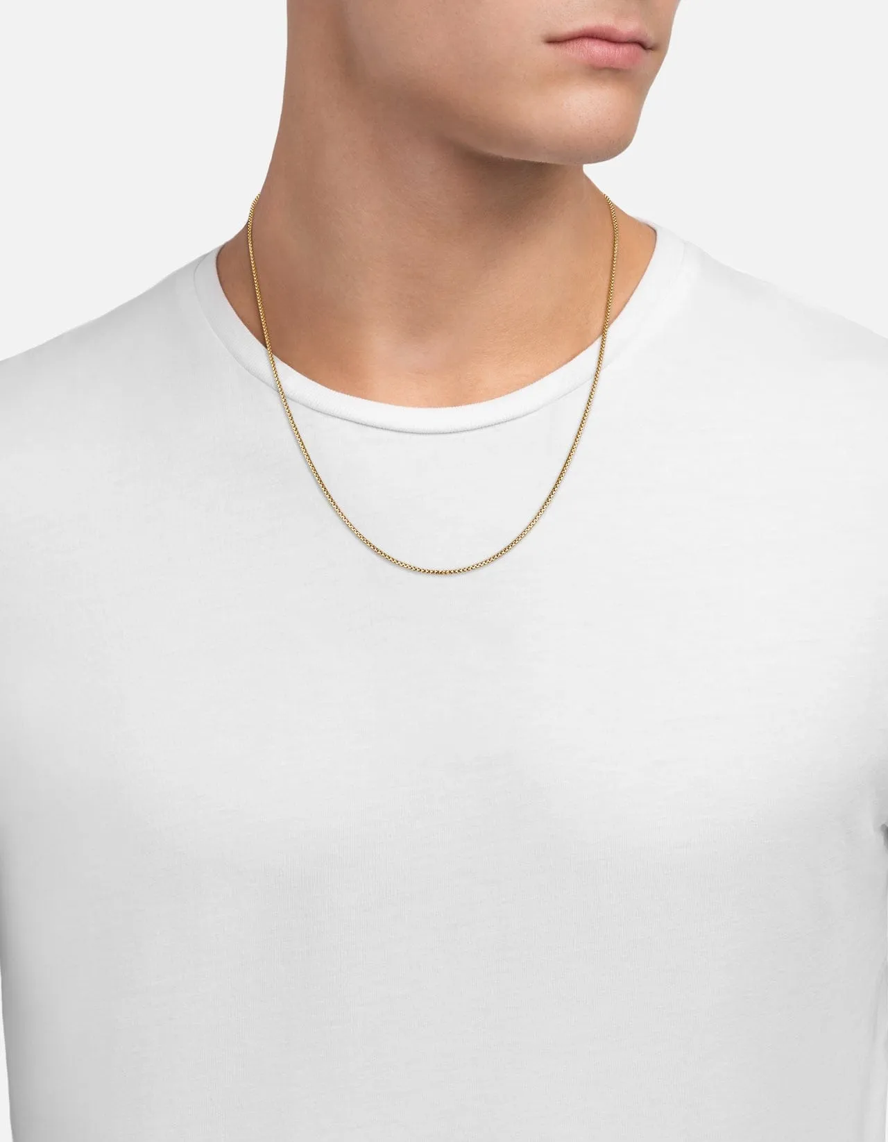 Venetian Chain Necklace, Gold Vermeil