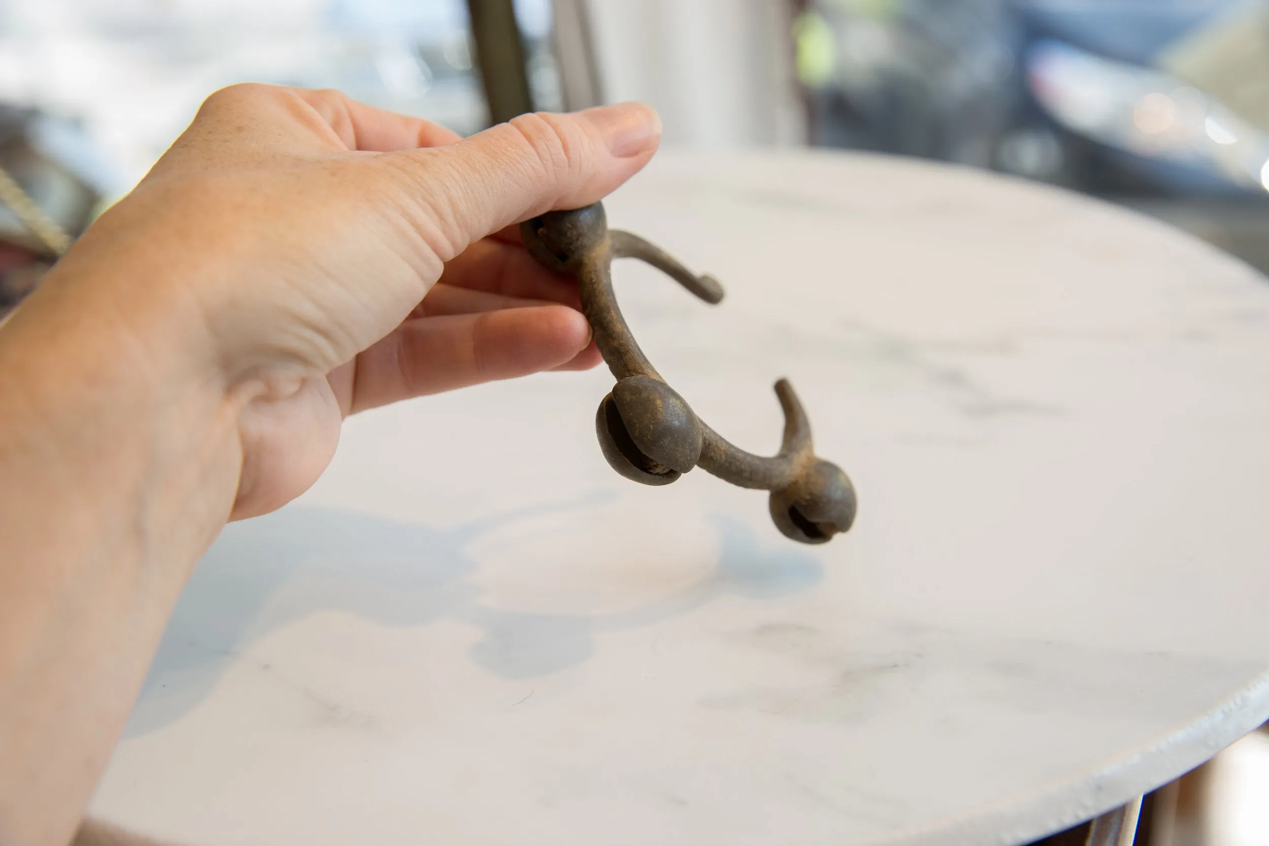 Vintage African Bronze Bell Cuff Bracelet