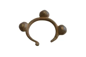 Vintage African Bronze Bell Cuff Bracelet