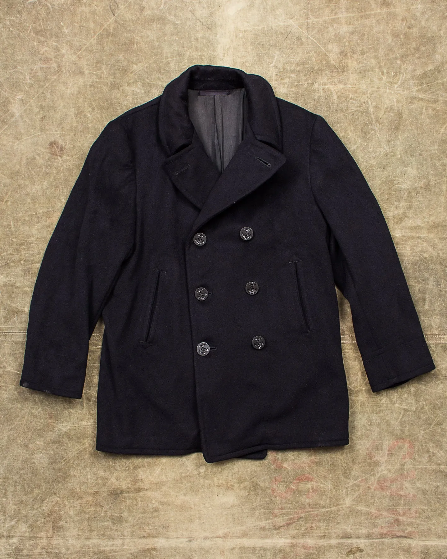 Vintage Original 40/50s WWll USN Wool Pea Coat Size 44