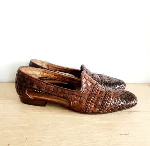 Vintage Sesto Meucci Woven Leather Flats - size 9.5M