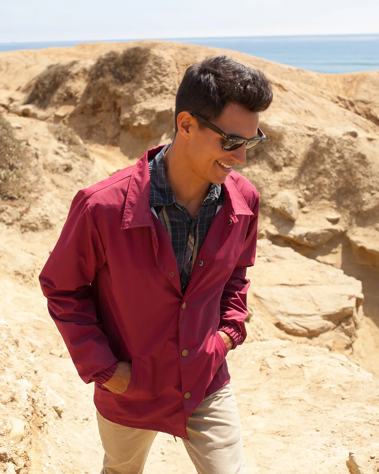 Water Resistant Windbreaker Coaches Jacket