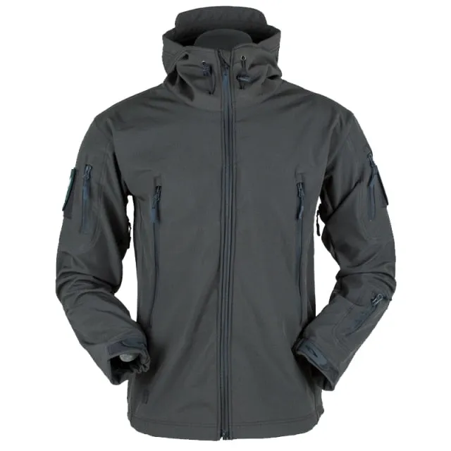 Waterproof Outdoors Soft Shell Fleece Hoodie Windbreaker Jacket
