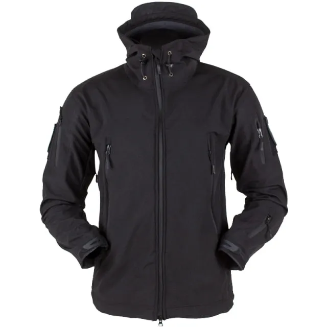 Waterproof Outdoors Soft Shell Fleece Hoodie Windbreaker Jacket