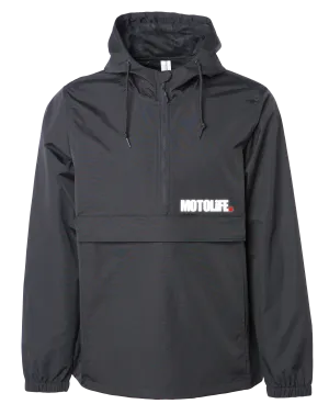 “WET RiDE” Black Anorak Jacket