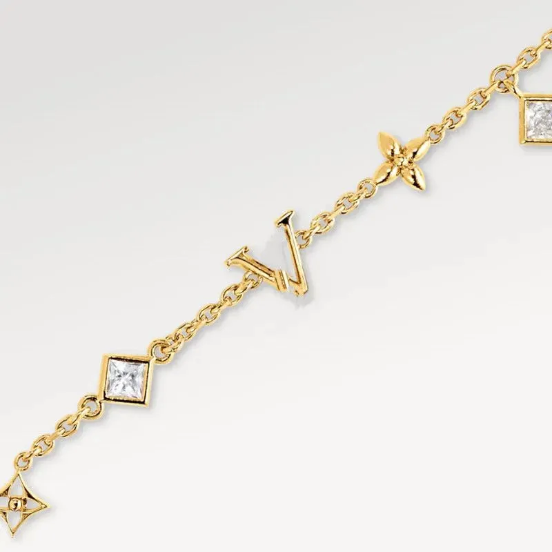 With Box Original designer Girls' women letter bracelets elegant Love 18K Gold Bangles charm bracelet Fashion Jewelry Lady Party