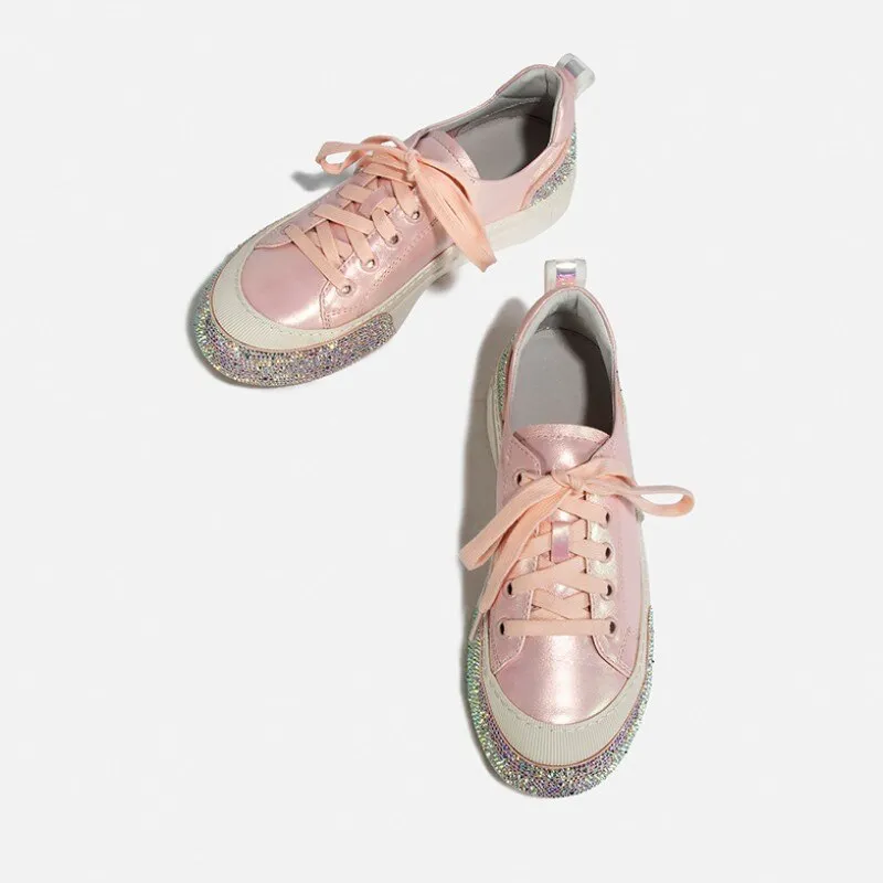 Women Cow Genuine Leather Patchwork Casual Flats Shoes