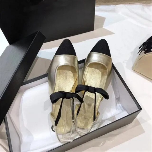 Women flat shoes genuine leather Ankle Bow-knot flats