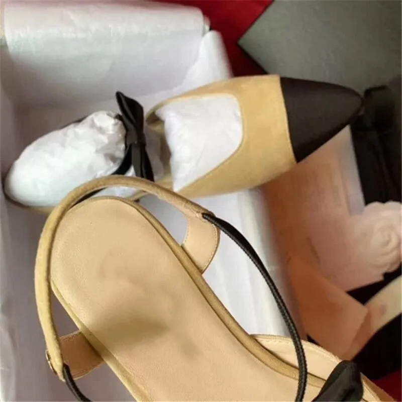 Women flat shoes genuine leather Ankle Bow-knot flats