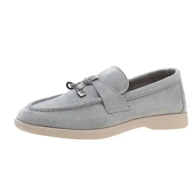 Women Flats Shoes Platform Suede Loafers Shoes Casual Ladies Walking Non Slip