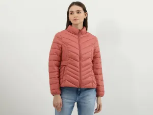 Women Quilted Hooded Neck Jacket