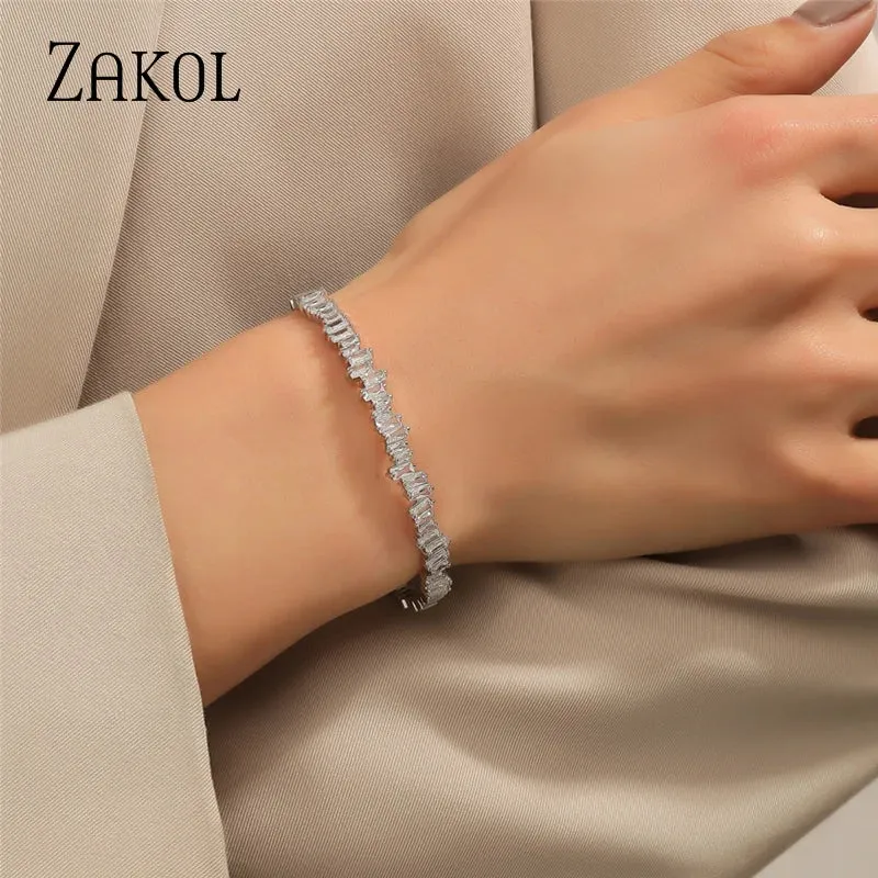 Women's Cubic Zirconia Cuff Bracelets