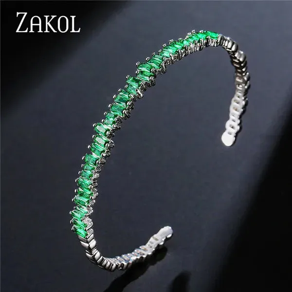 Women's Cubic Zirconia Cuff Bracelets
