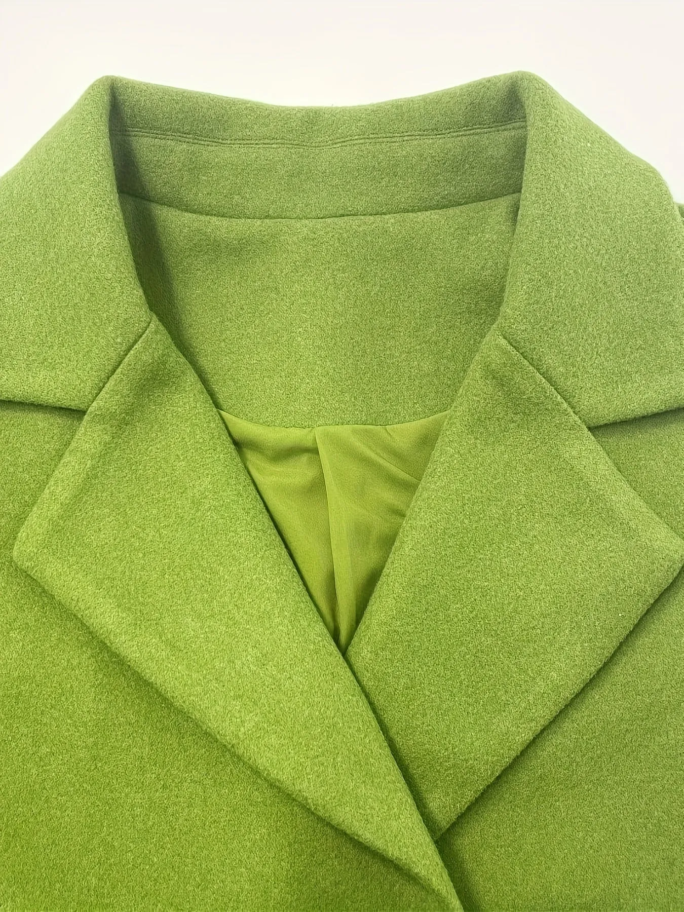Womens Notch Lapel Long Faux Coat Single Breasted Elegant Fall Winter Maxi Peacoat Fashion Jacket Overcoat
