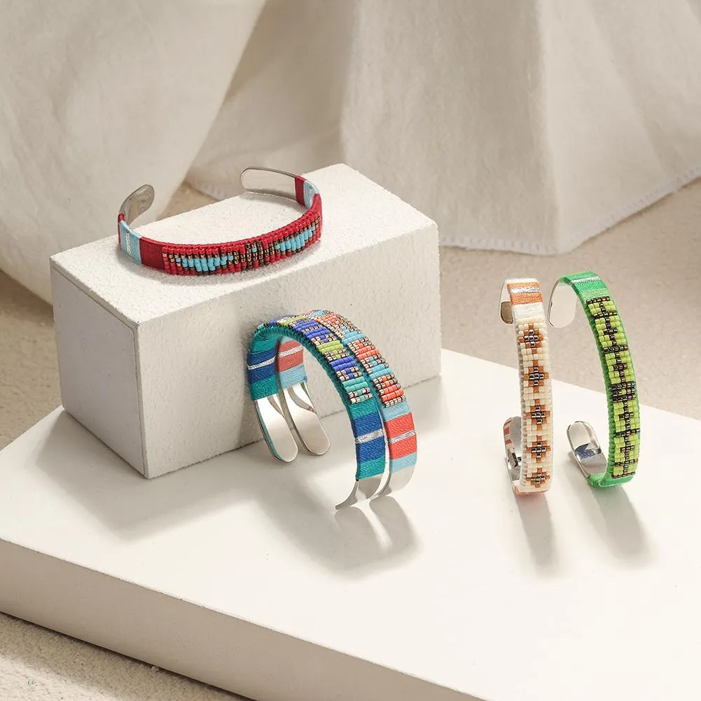 Woven Beaded Cuff