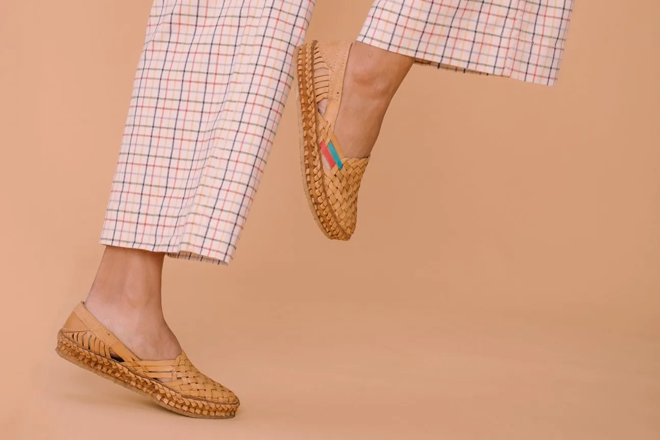 Woven Flat in Honey   Stripes by Mohinders