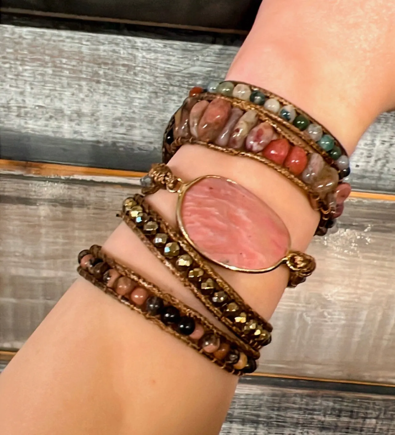 Wrap Stone Bracelet- More Colors