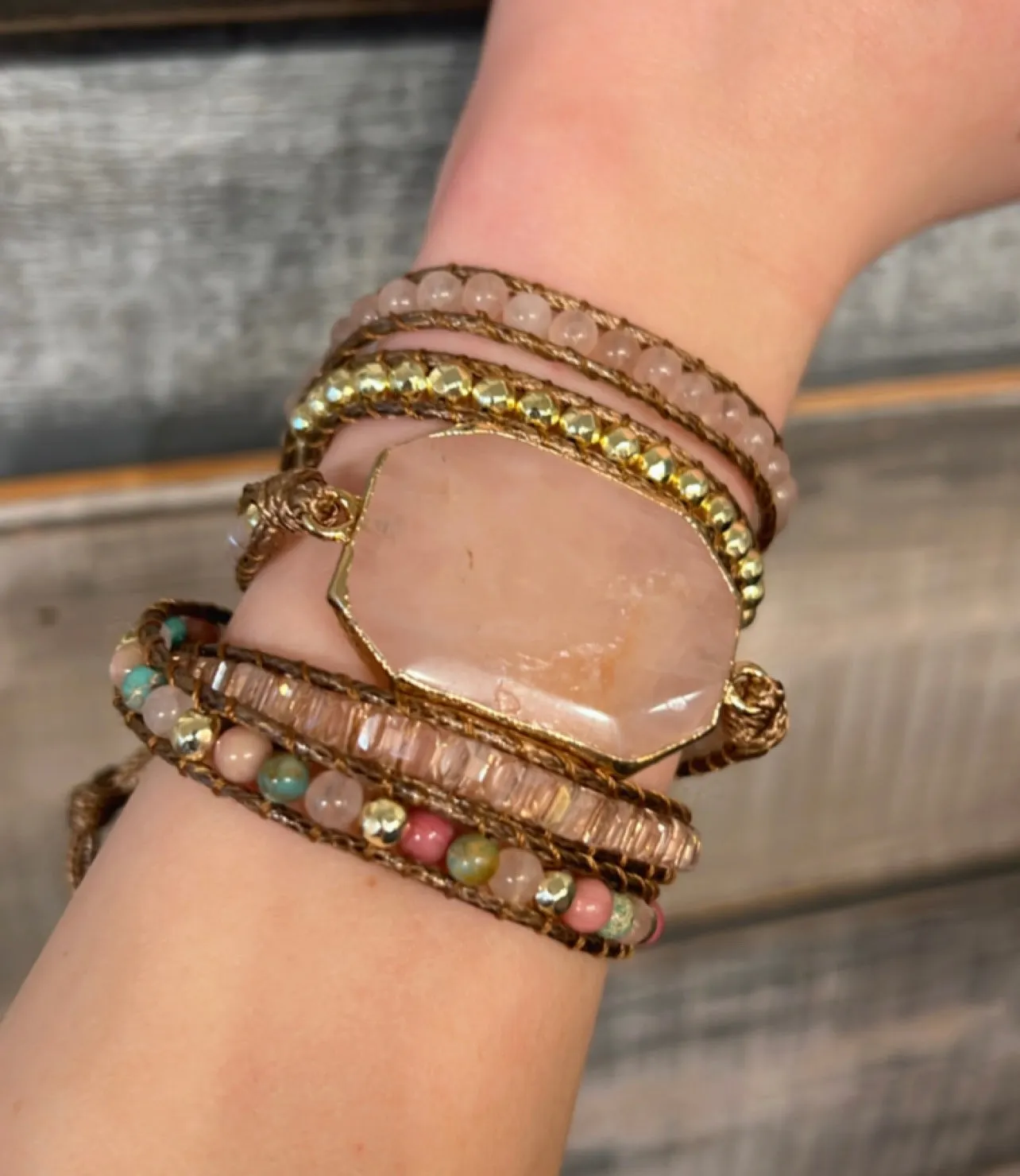 Wrap Stone Bracelet- More Colors