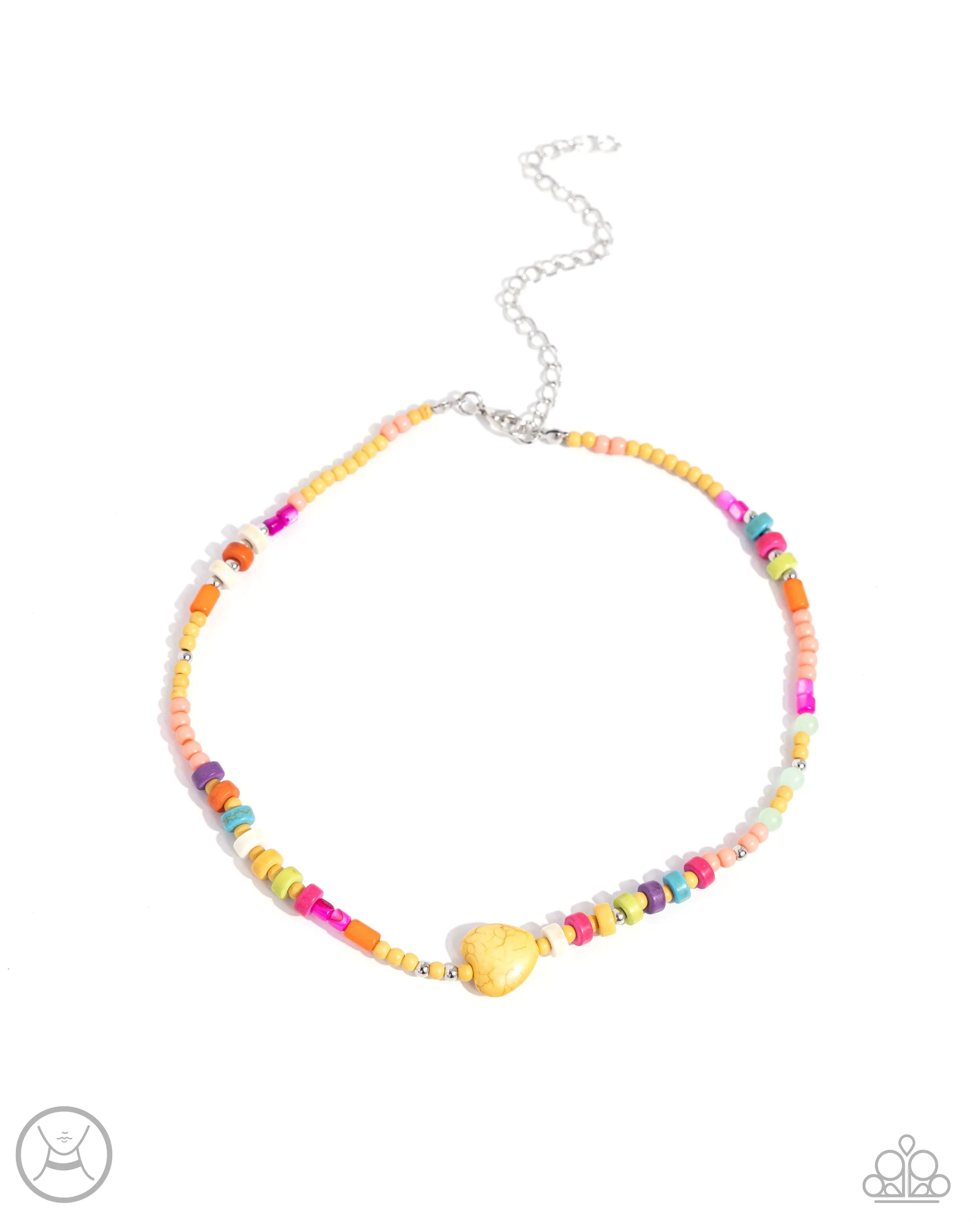 Y2K Energy - Yellow (Heart) Necklace