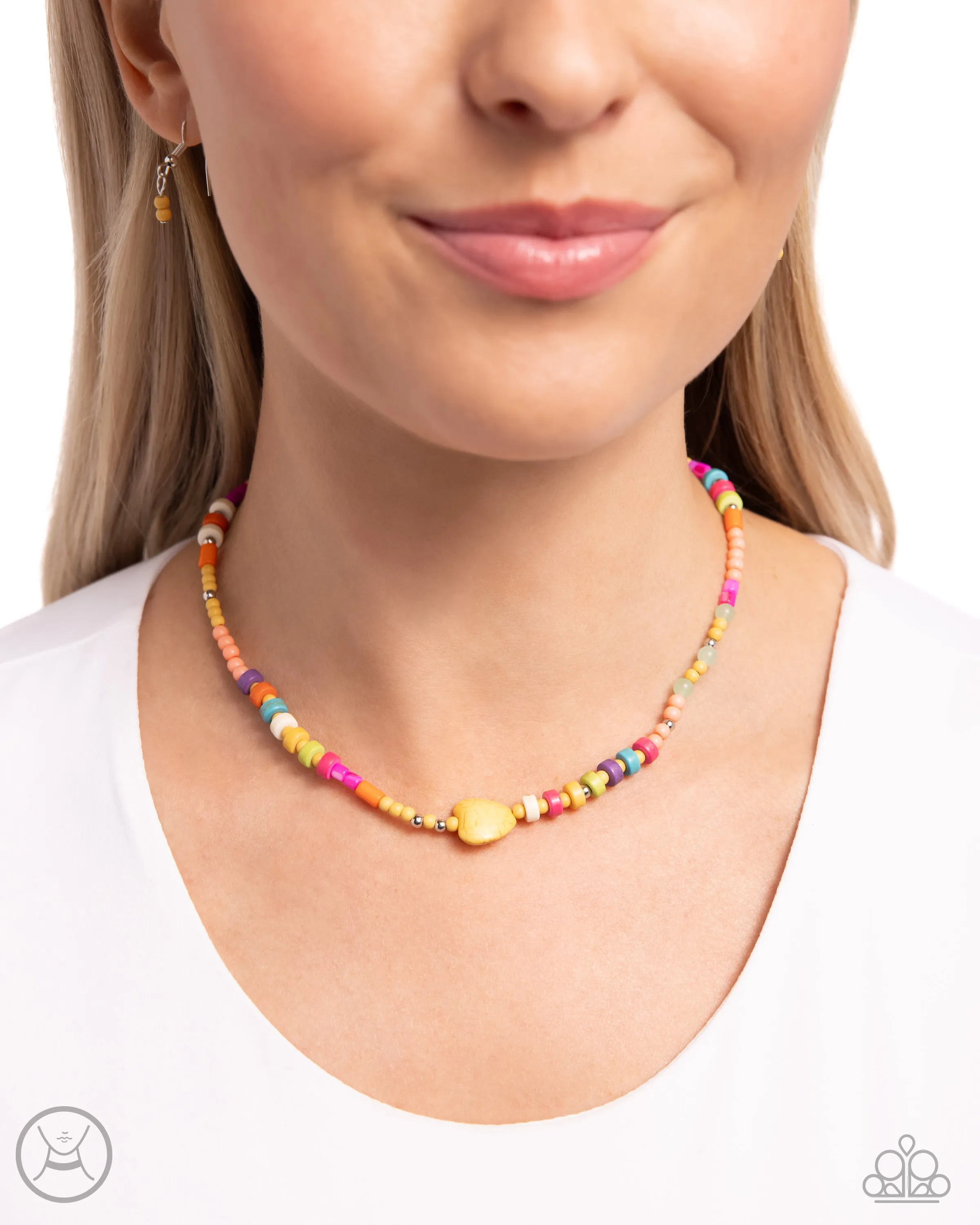 Y2K Energy - Yellow (Heart) Necklace