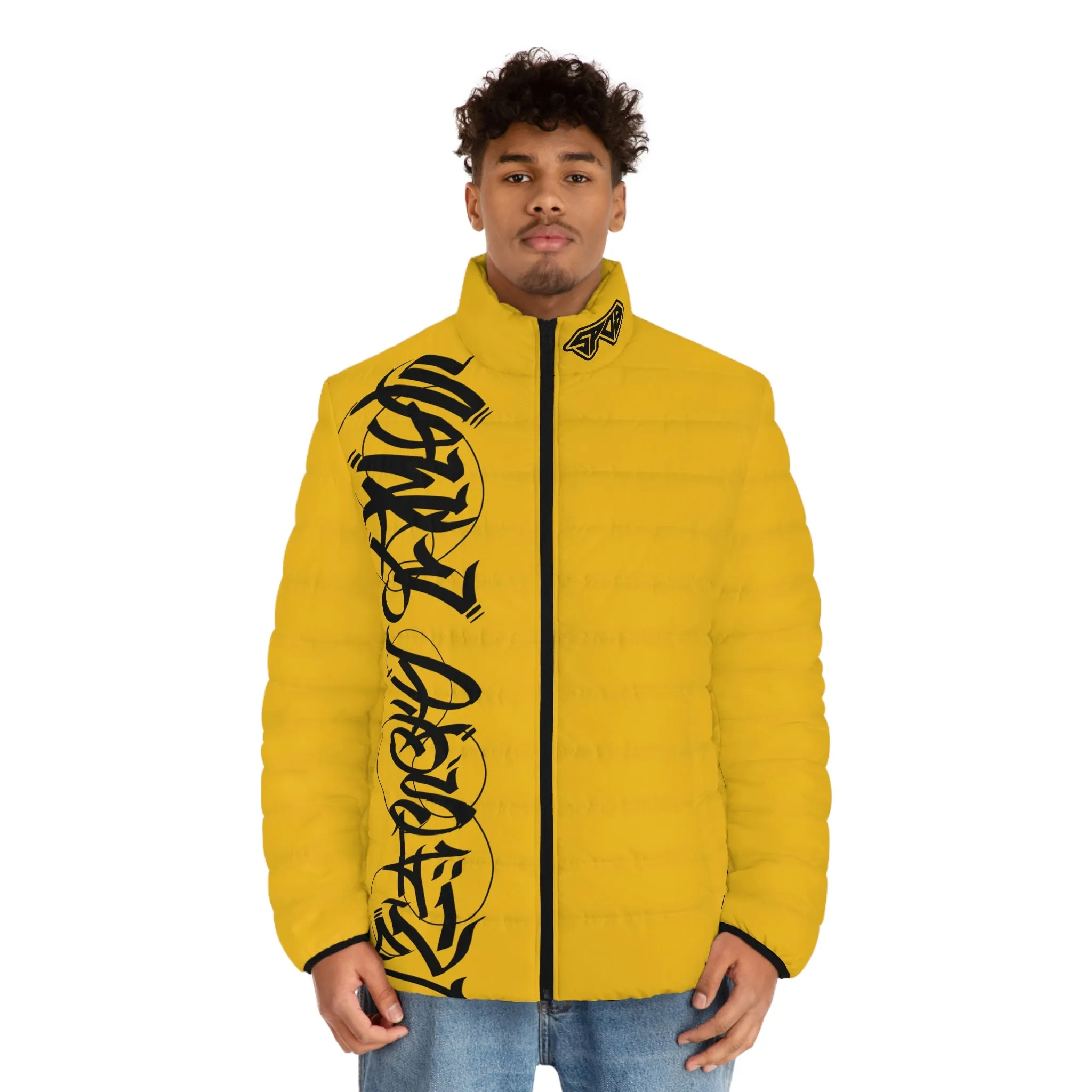 Yellow Graffiti SPDB Men's Puffer