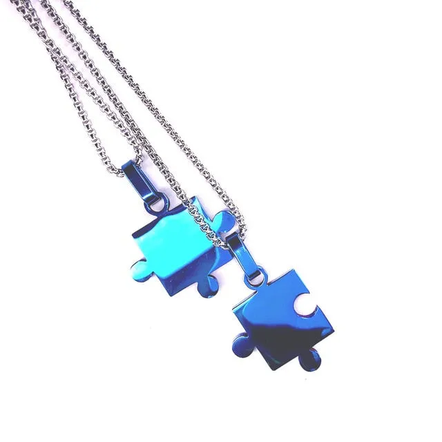 You're My Missing Puzzle Piece Couple Necklaces