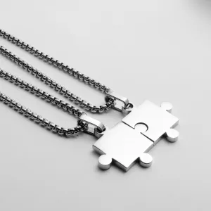 You're My Missing Puzzle Piece Couple Necklaces